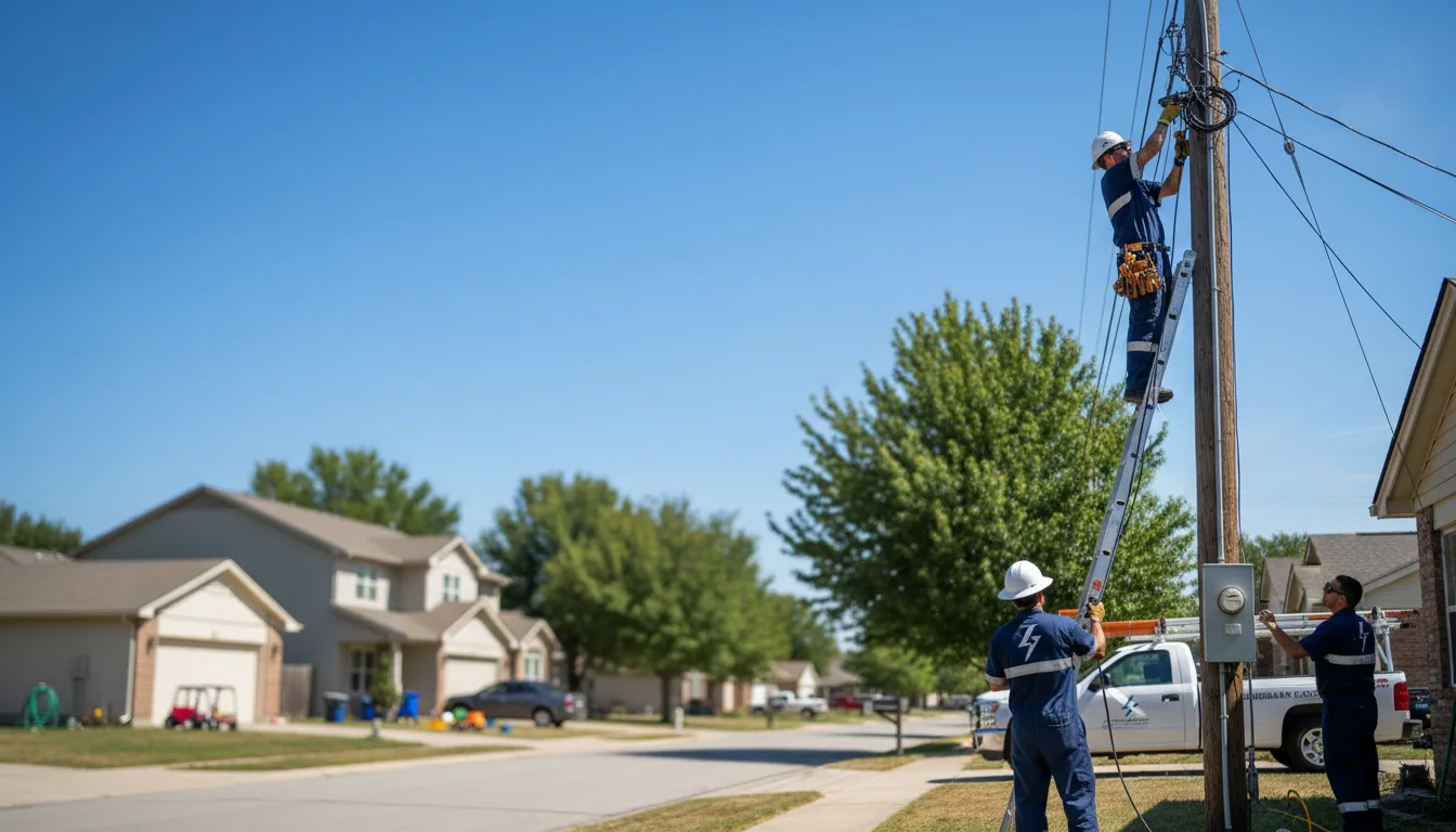 Residential electrician providing installation services in Bentleyville, PA
